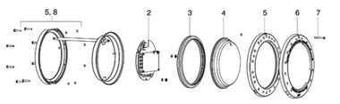 What is the dimension for the retainer  xxxx , part number R0450901?