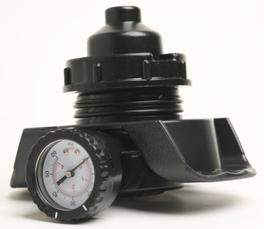 When replacing the pressure relief valve assembly, is it necessary to add silicone or caulking between the housing