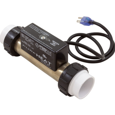 PH101-10UV | HYDROQUIP | Heater, Bath, H-Q InLine, PH101-10UV, 1.5" x 7", 115v, 1kW, VAC Questions & Answers